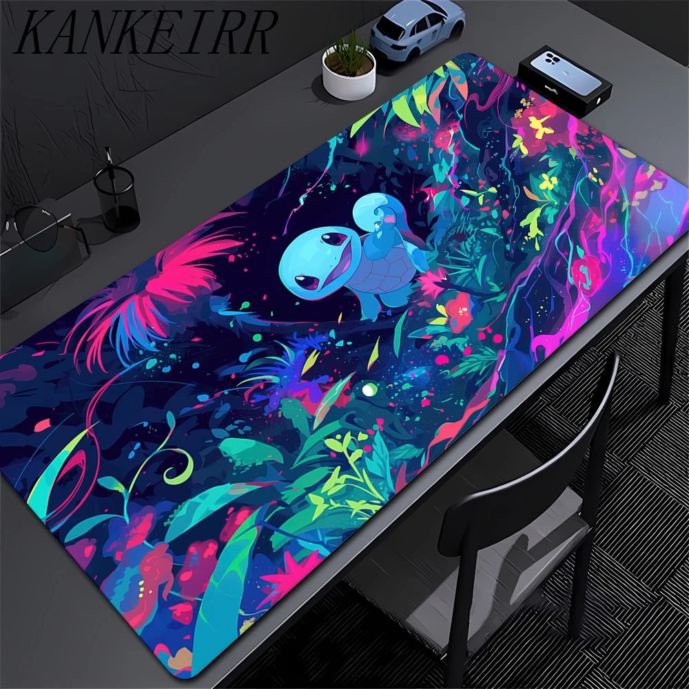 Mouse pad Large rubber keyboard mouse carpet anti-slip gamer mouse pad laptop HD PC carpet P-Pokemons Mousepad Kawaii