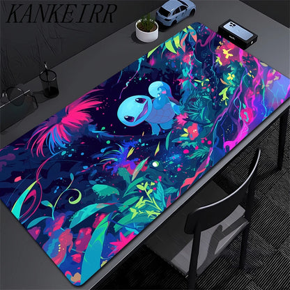 Mouse pad Large rubber keyboard mouse carpet anti-slip gamer mouse pad laptop HD PC carpet P-Pokemons Mousepad Kawaii
