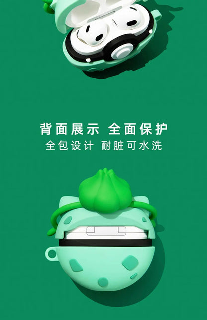 For Airpods 1 2 3 4 Pro Pro 2 Pro 3 Crayons Shark Dog Silicone Earphone Case Accessories Cover