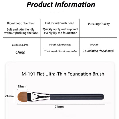 Ultra Thin Foundation Brush Lightweight and Thin Face Contour Brush Flat Contour Brush Blending Foundation Cream Makeup Brushes