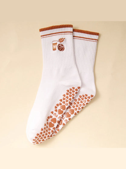 1pairs of women's Pilates socks, soft and comfortable, high elasticity and non restrictive, suitable for all seasons