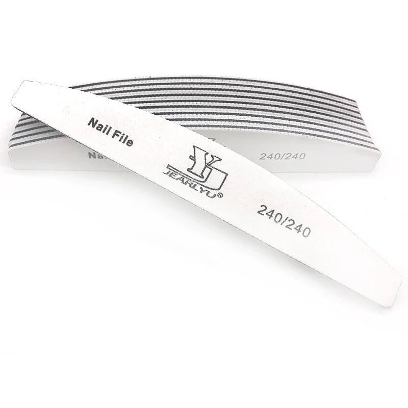 5/25Pcs/Lot Nail File Mix Color 80/100/150/180/240 Grit Professional Sandpaper Cuticle Remover Buffer Files Manicure Tool Set