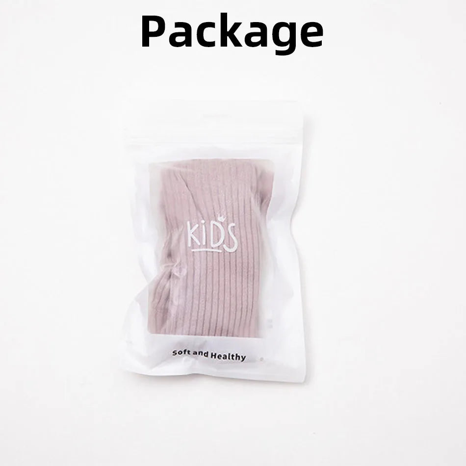 Baby Tights for Girl Spring Autumn Stockings Children Warm Pantyhose Kids Cotton Pants Candy Color Ribbed Girl Trousers 0-8 Year