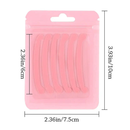 6Pcs Eyelashes Lifting Silicone Stripe Reusable Eye Lashes Lifting Curler Pad Perm Ribbon Eyelash Extension Supplies Makeup Tool
