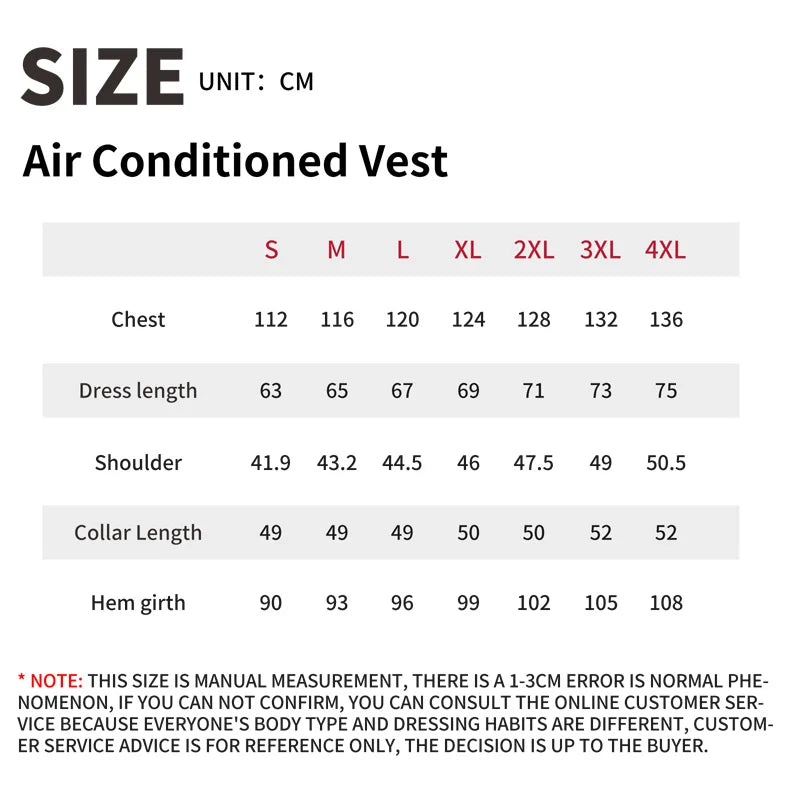 Summer Cooling Fan-Equipped Air-Conditioned Vest—Ideal for High-Temperature Work Environments; Breathable Outdoor Cooling Vest