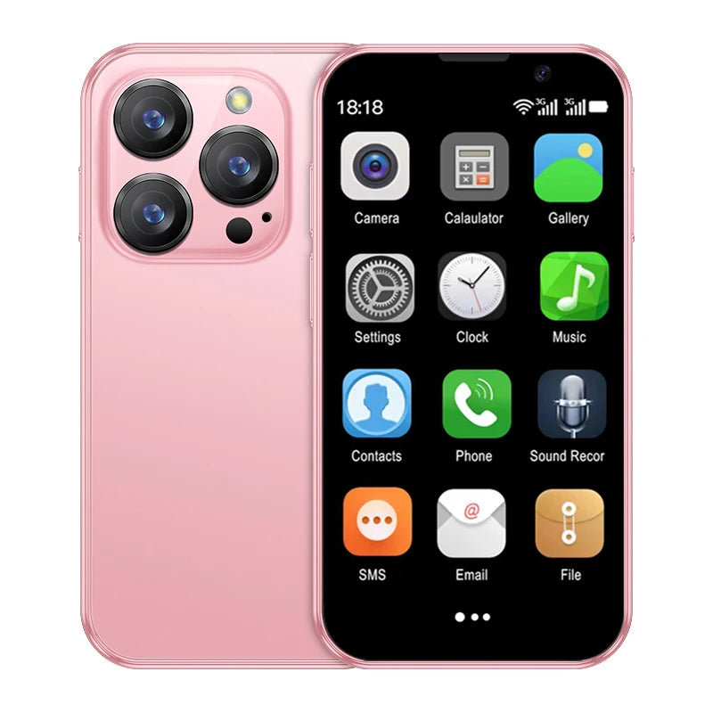 SERVO 16SE Mini Smartphone 16GB ROM Android 9.0 Wifi Dual SIM Standby Play Store 3G WCDMA 3.0"Little Smart Cellphone New Version