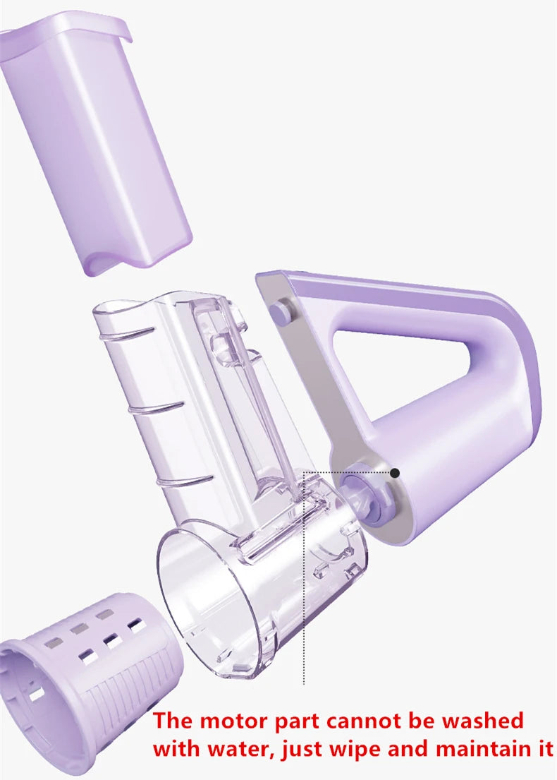 LMETJMA Elektrische Käsereibe, tragbarer Salatbereiter mit 4 verschiedenen Klingenformen, 40 W elektrischer Rotationsschneider JT363