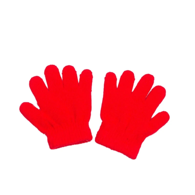 Premium Toddler Winter Gloves - Plush Lined Knitted Mittens for Kids Ages 2-6 Years