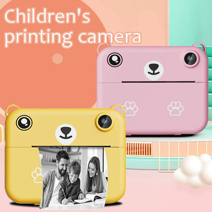 Digital Children Camera Photography Instant Print Camera 1080P HD Video Recorder Mini Thermal Printer Educational Birthday Gifts