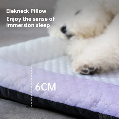 Pet Cooling Pad For Dogs Cats, Ice Silk Mat, Cool Bed Blanket, 3 Sizes Colors