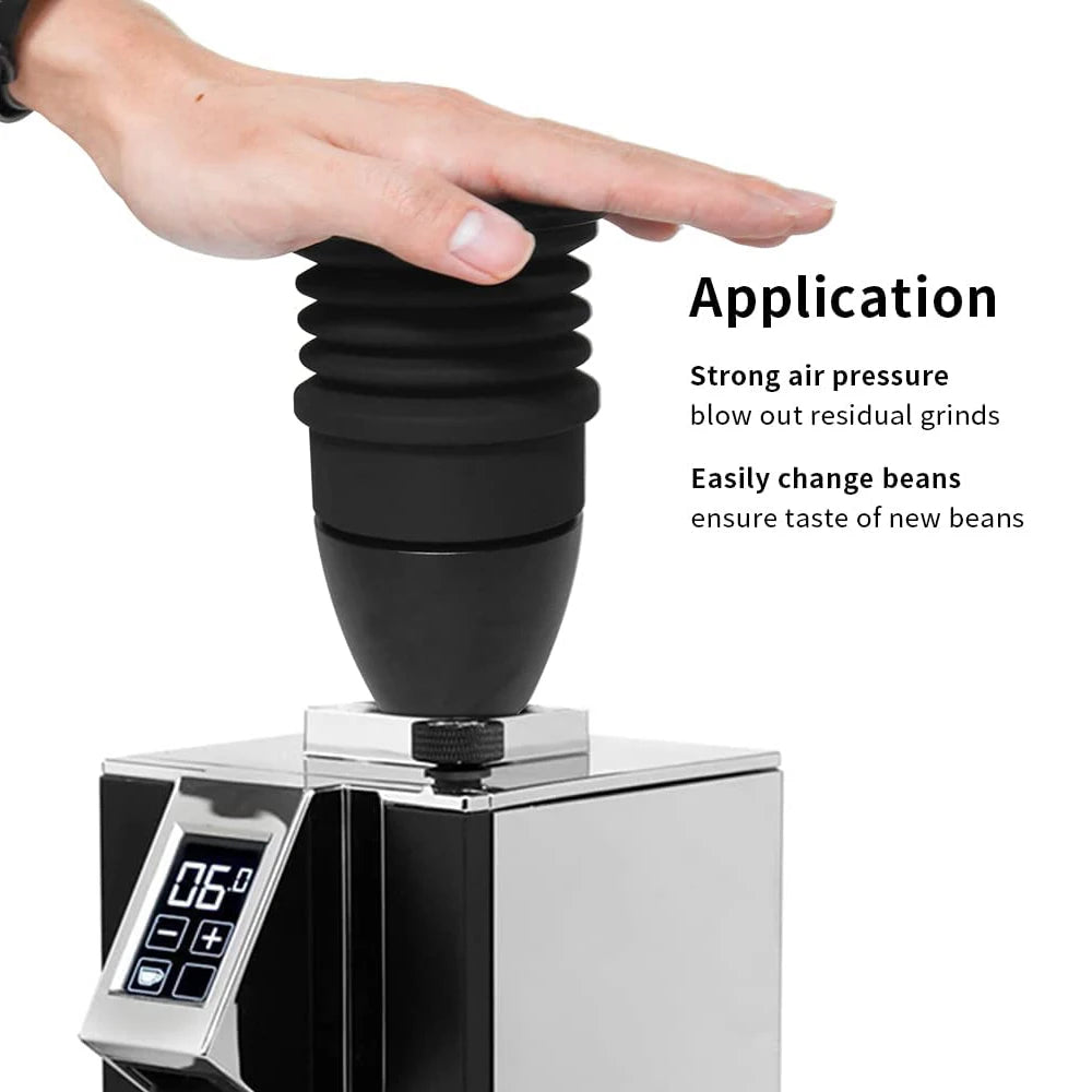 Coffee Bean Grinder Aluminum Single Dose Hopper Coffee Grinder Bean Bin BlowCleaning Tools For Eureka Mignon Grinder Accessories