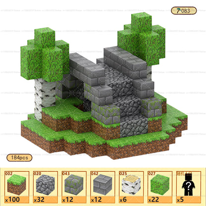 Magnetic Building Blocks Mine World Magnet Cube Set STEM Montessori Sensory Toy for Kids Boys Girls Ages 3+ DIY Model Children