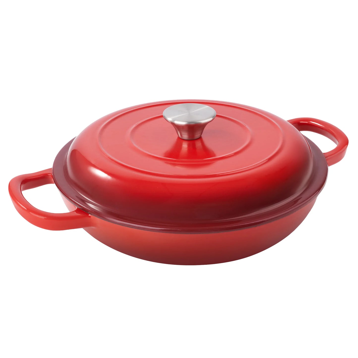 3 QT Enamel Light Cast Iron Dutch Oven, Double Handle Dutch Pot Cooking, Stew, Heavy Duty And Non-Stick, Oven Safety Up To 500°F