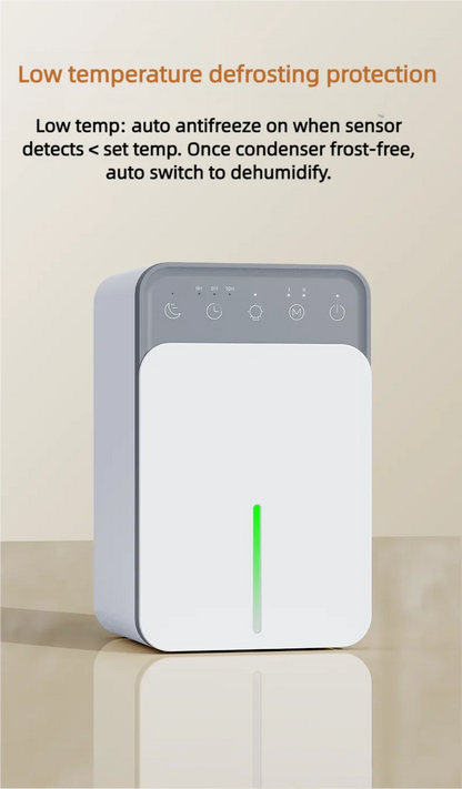 Intelligent timing air dehumidifier 1.5L, air dryer for home bedroom office kitchen deodorization and defrosting EU/US plug