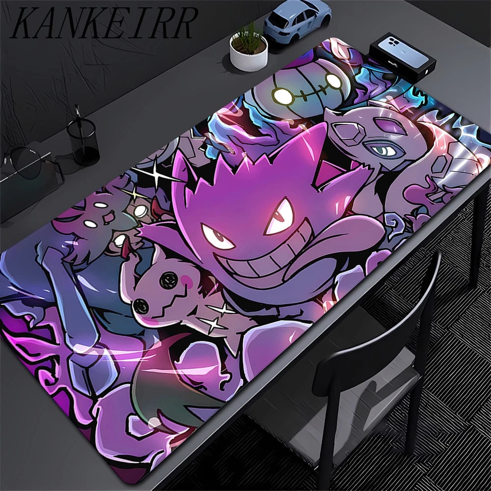 Mouse pad Large rubber keyboard mouse carpet anti-slip gamer mouse pad laptop HD PC carpet P-Pokemons Mousepad Kawaii