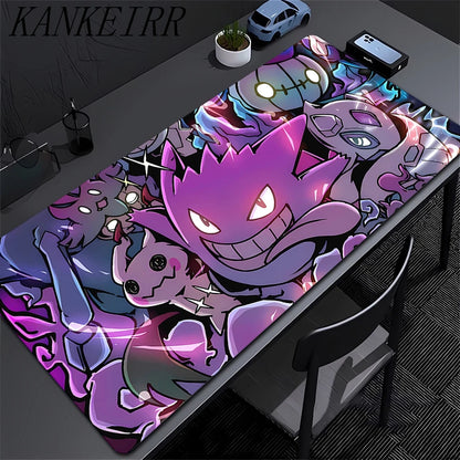 Mouse pad Large rubber keyboard mouse carpet anti-slip gamer mouse pad laptop HD PC carpet P-Pokemons Mousepad Kawaii