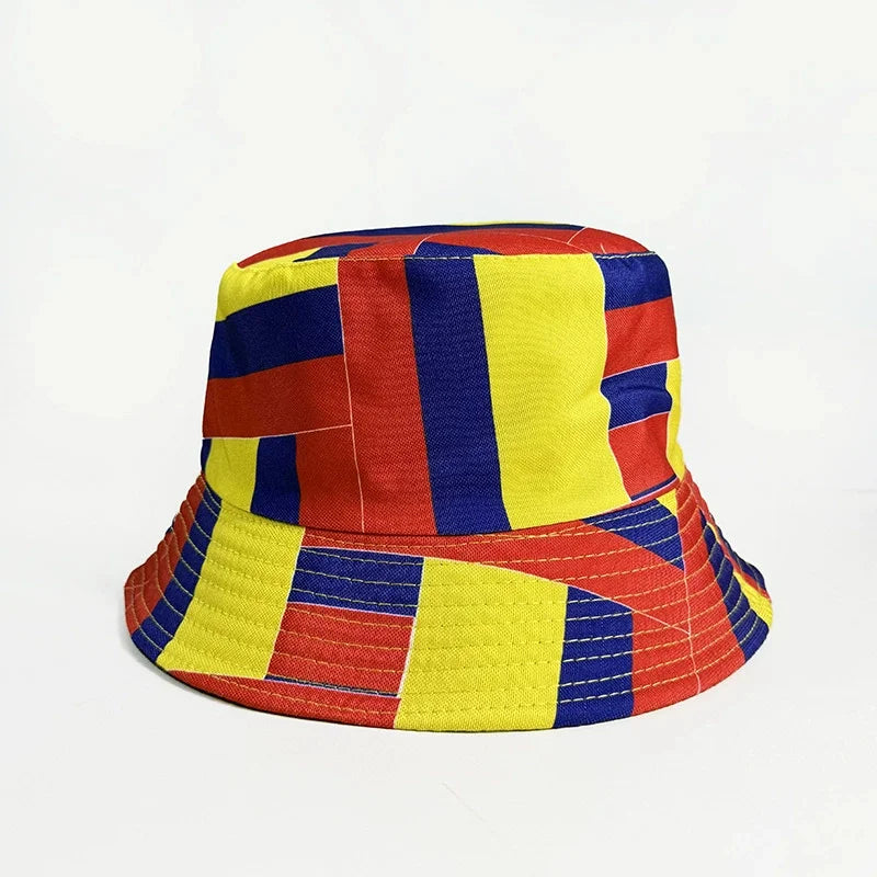 2026 Countries National Flag Bucket Hat Men Women Football Fan Party Football Cup Reversible Sun Hat Soccer Fans Fisherman Hat