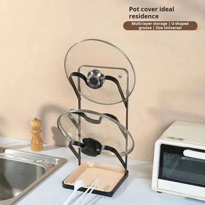 3 Saucepan Pot Pan Storage Rack Holder Kitchen Cupboard Organiser Stand Shelf UK