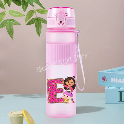 Gabby Dollhouses Cute Water Bottles 550ml Girls Kawaii Cup Kids School Outdoor Sport Flasks Women Office Home Plastics Mug Gift