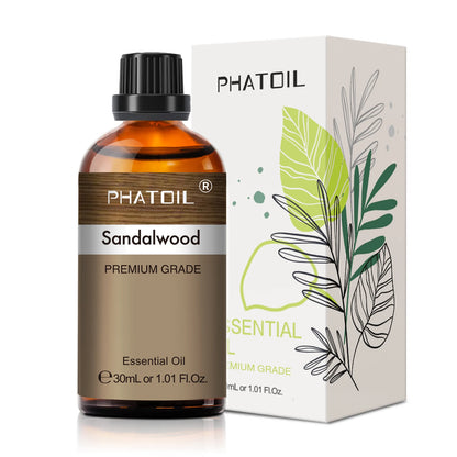 PHATOIL 30ml Lavender Lemon Eucalyptus Sandalwood Bergamot Aromatherapy Essential Oil For Diffuser,Candle Making,DIY Soap & Bomb