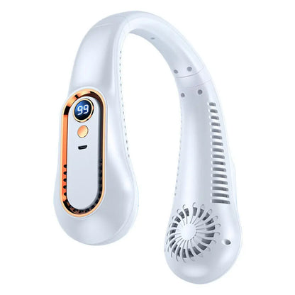 Neck Fan USB Portable Neck Fan Rechargeable Portable Cooler Neckband Bladeless~