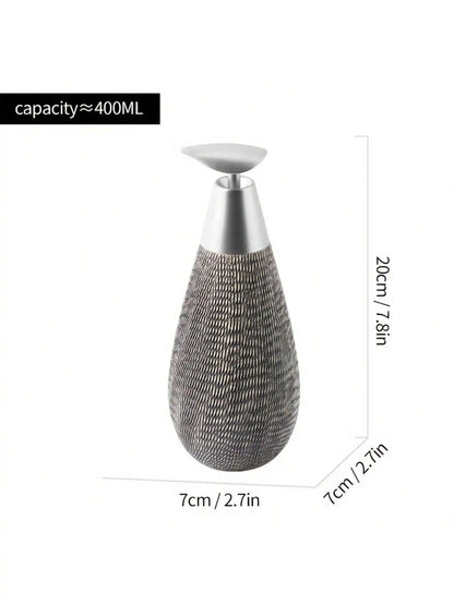 Creative Retro Style Ceramic Push-Type Soap Dispenser With Pump,  Hand Soap Bottle, Suitable For Bathrooms Kitchens And Toilets