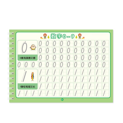 Magic French Copy Book Groove Practice Copybook Children Notebook Learning Numbers French Letter Calligraphy Write Exercise Book