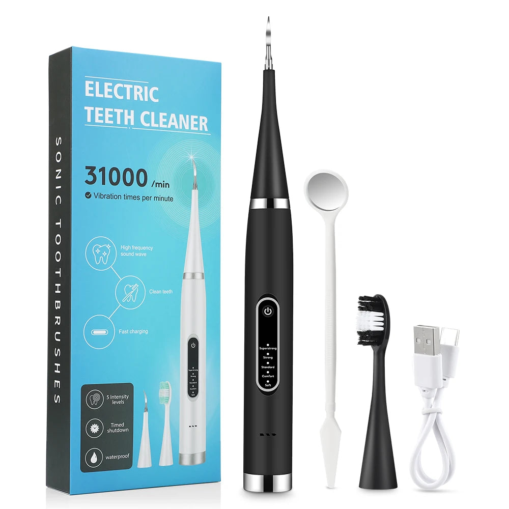 Electric Dental Scaler Calculus Remover Teeth Plaque Cleaner Teeth Whitening Dental Stone Removal 1pc Toothbrush head Oral Care