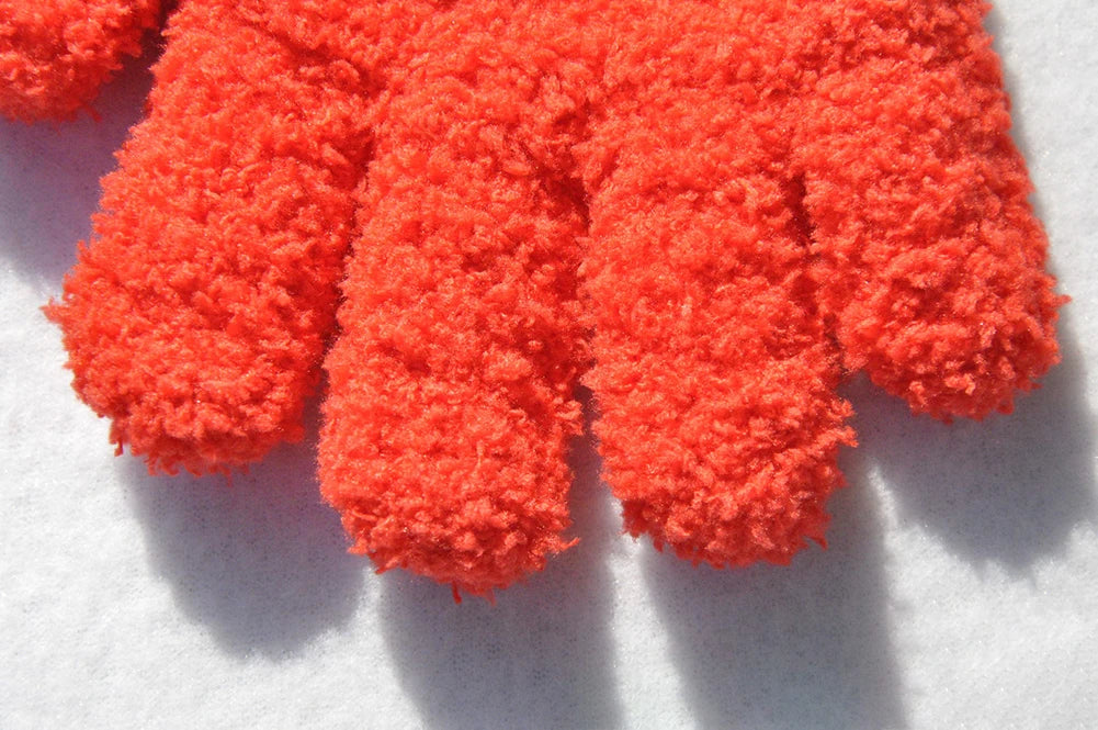 Warm Plush Thick Warm Baby Gloves Winter Plus Velvet Mittens Children Kid Coral Fleece Full Finger Gloves For 1-4Y Kids Gloves