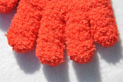 Warm Plush Thick Warm Baby Gloves Winter Plus Velvet Mittens Children Kid Coral Fleece Full Finger Gloves For 1-4Y Kids Gloves