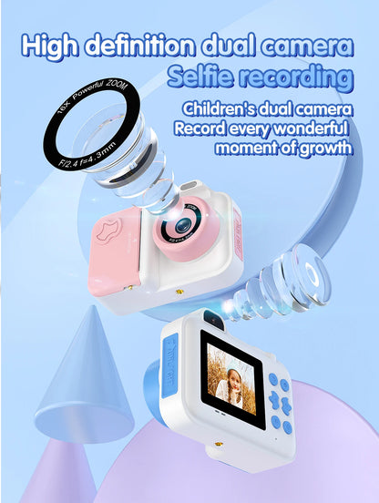 Children Camera Instant Print Camera For Kids Dual Lens Video Recording Photo Thermal Printing Mini Digital Camera With 32G Card