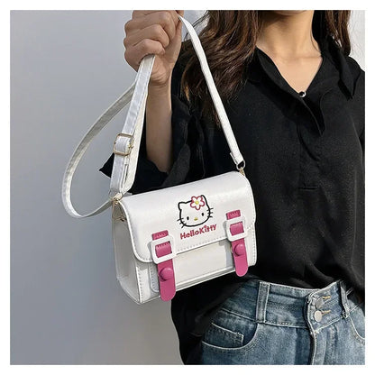 Anime Sanrio Crossbody Bags Hello Kitty Melody Kuromi Cinnamon Girls Women Luxury Brand Bag High Quality Designer Bags Gifts