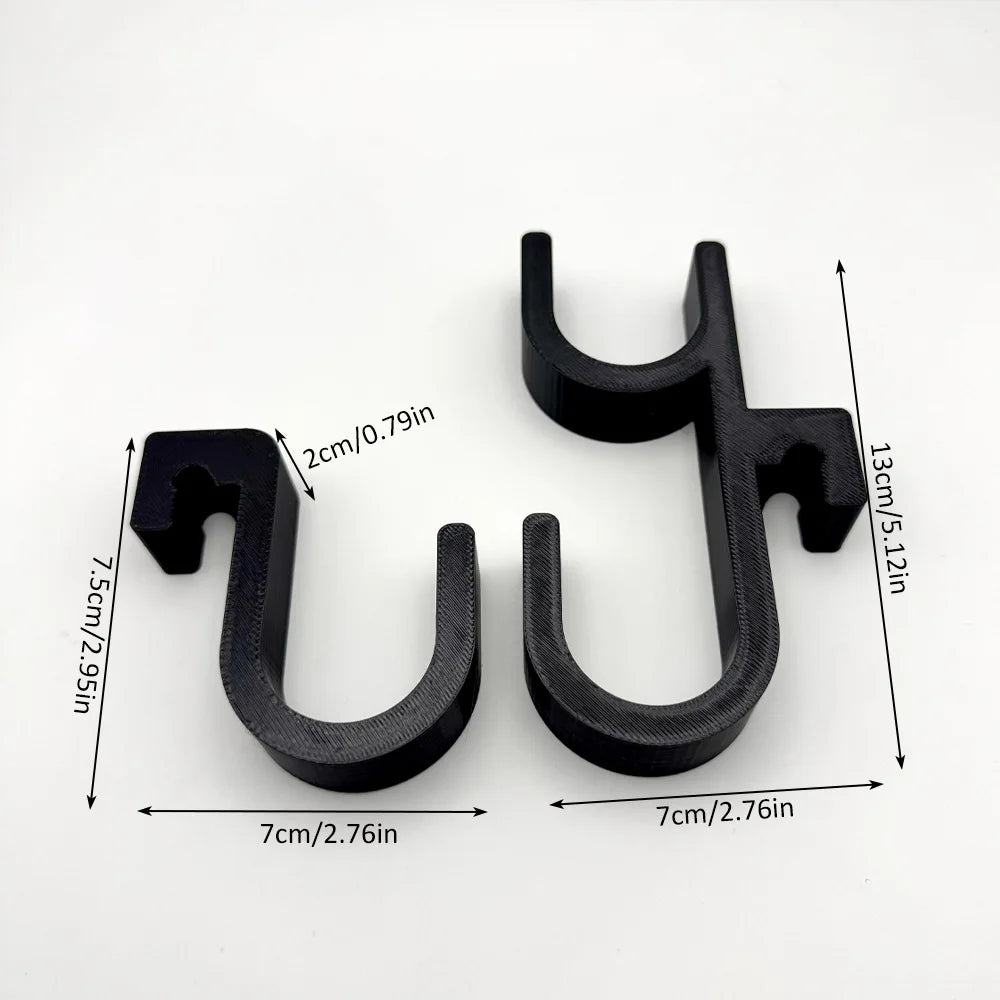 2Pcs Car Umbrella Hooks - Trunk Hangers, Universal for Sedans with No-Drill Installation, Multi-Functional Seat Back Storage Racks