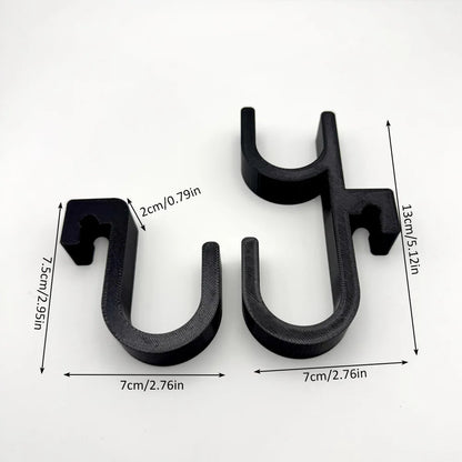 2Pcs Car Umbrella Hooks - Trunk Hangers, Universal for Sedans with No-Drill Installation, Multi-Functional Seat Back Storage Racks