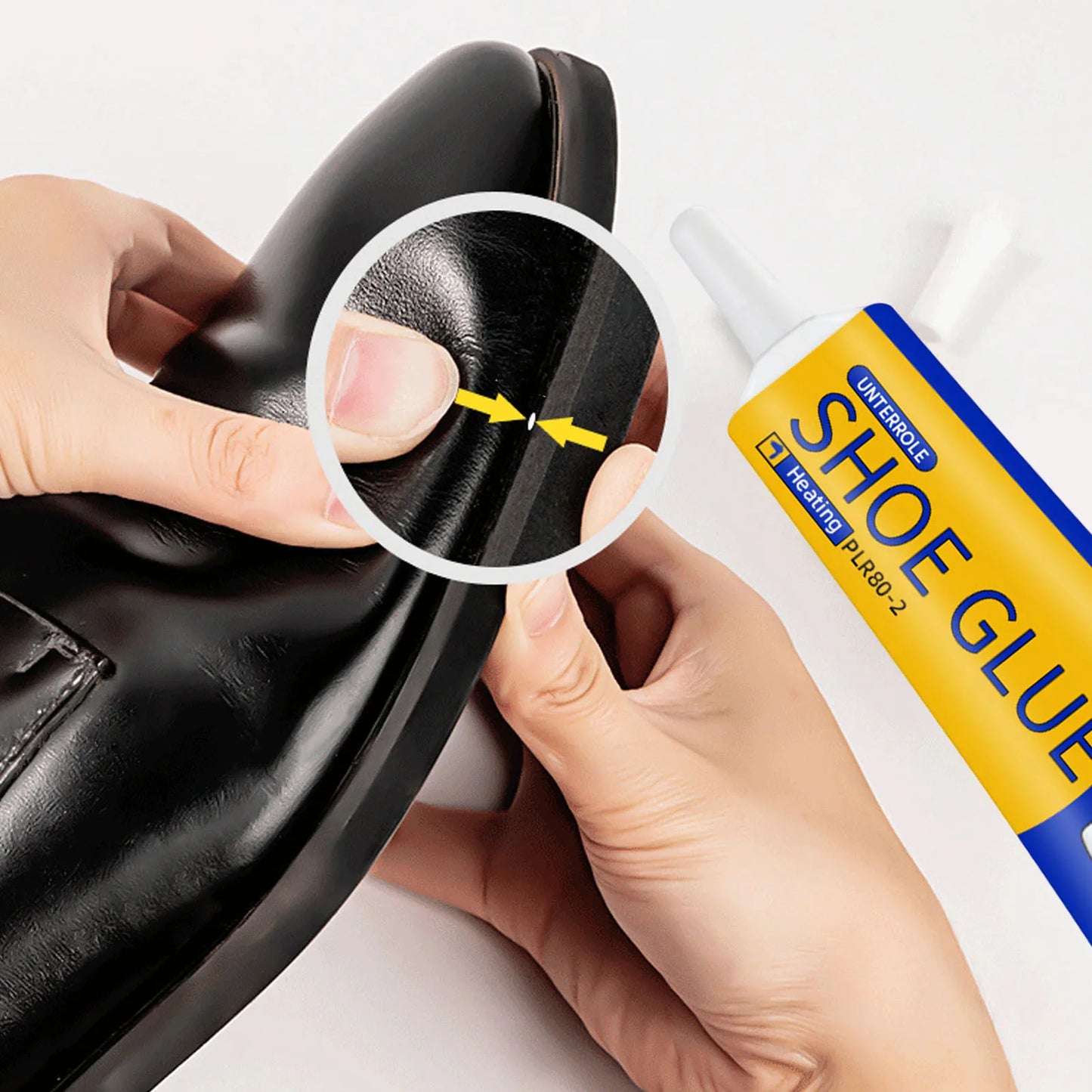 Clear Shoe Repair Adhesive Low Odor Strong Adhesive Soft Resin Shoe Glue for Fixing Worn Shoes or Boots