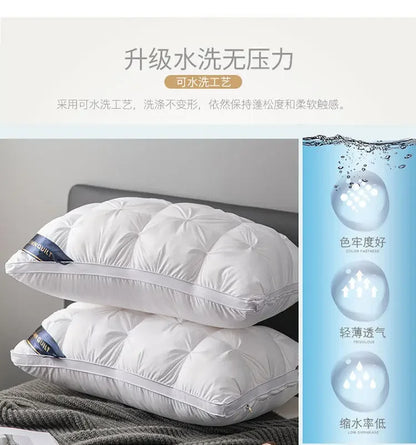 Comfortable Pillows for Sleeping High Quality Sleep Pillow Deep Sleep Neck Pillow Does Not Collapse Pillow Hotel Pillow 48x74cm
