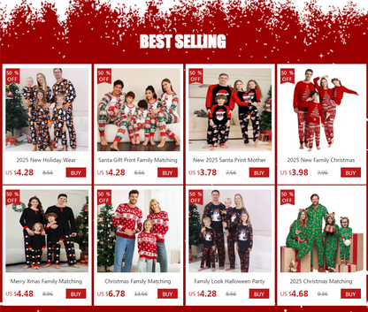 Christmas Family Matching Sweaters Full Sleeve Allover Print Knitwear Casual Soft Knitted Jumpers Adults Kids Pullover Xmas Look