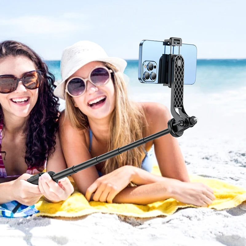 HOCO K21 Aluminum Alloy Live Broadcast Holder Wireless Selfie Stick with Bluetooth Remote Extendable Tripod Support PTZ Function