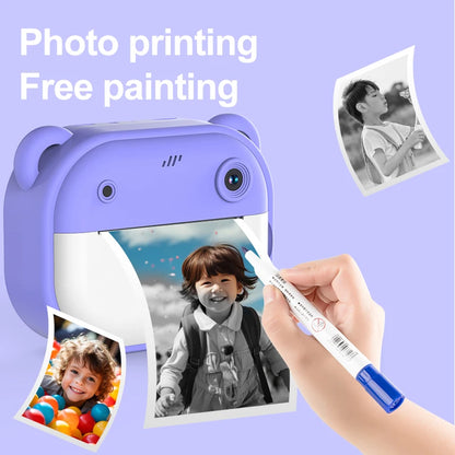 Children Digital Camera Instant Print Toys Thermal Print Camera Instant Photo Printing Camera With Video Function Kids Gifts