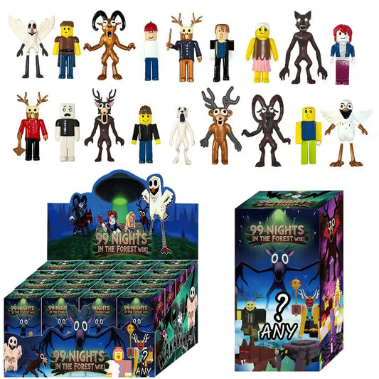 2025 New Hot 99 Nights In The Forest Monster Blind Box DEER  Cartoon Milu Deer Stuffed Game Peripherals Halloween Toy Gifts