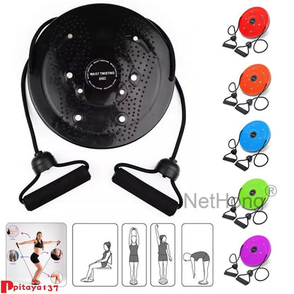 Body Shaping Waist Twisting Disc Balance Board Waist Whisper Exerciser with Rope
