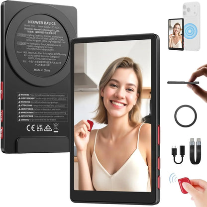 NEEWER 4" Phone Vlog Selfie Monitor Screen, Smartphone Back Camera Monitor with Remote for YouTube TikTok Video Streaming