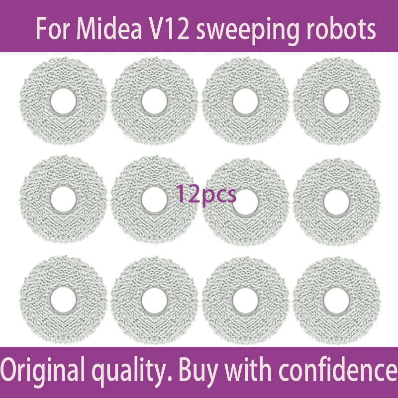 For Midea V12  Eureka J12 Ultra Robot VacuumThe consumables such as the main brush dust bag side brush cloth and filter screen