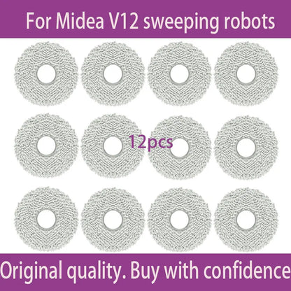 For Midea V12  Eureka J12 Ultra Robot VacuumThe consumables such as the main brush dust bag side brush cloth and filter screen