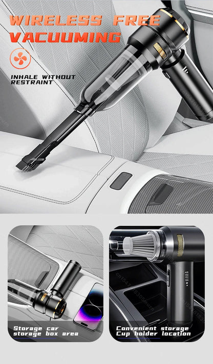 Car Vacuum Cleaner High Power Portable Handheld Wireless Brushless Motor Cleaning Machine Powerful Air Duster for Home Appliance