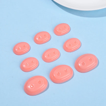 10Pcs Plastic Nose Crafts Doll Triangle Noses Oval Safety Noses Pigs Noses Plush Animal Nose DIY Animals Buttons For Dolls Fox