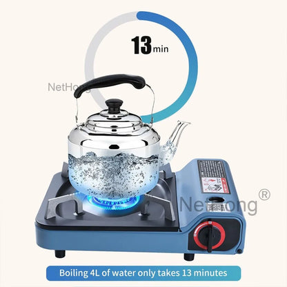 Portable Camping Gas Cooker Outdoor Single Burner Stove Butane BBQ Carry Bag UK