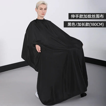 Plus Salon Professional Haircut Shawl Snap Waterproof Hairdresser Hairdressing Apron Barber Hair Cutting Dye Hair Styling Capes
