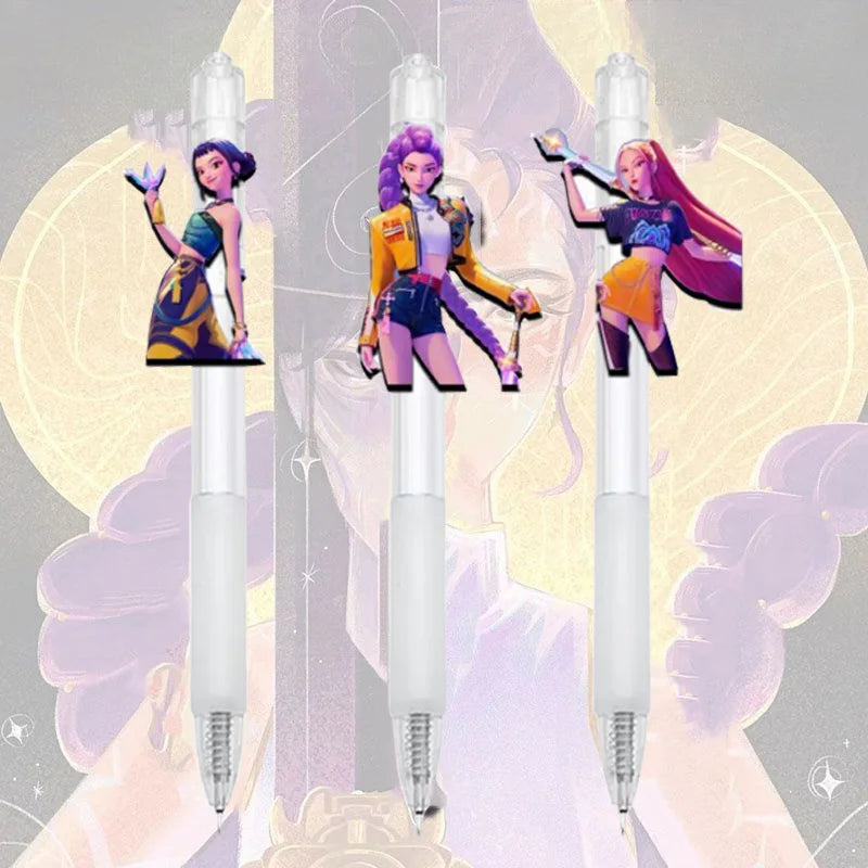 Demon Hunters Gel Pen Kpop Pen Hunter Ballpoint Pen Party Favors for Guest School Office Stationery Supplies Writing Tools