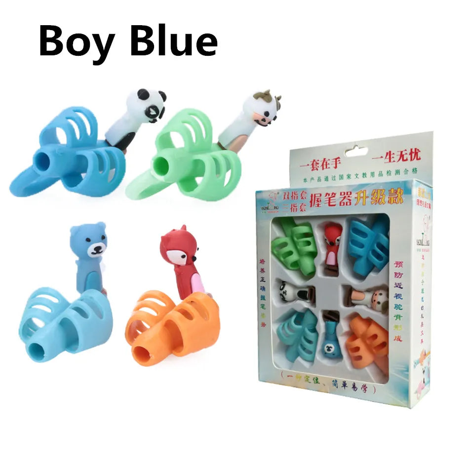 1/3pcs Children Writing Pencil Pan Holder Kids Learning Practise Silicone Pen Aid Grip Posture Correction Device for Students